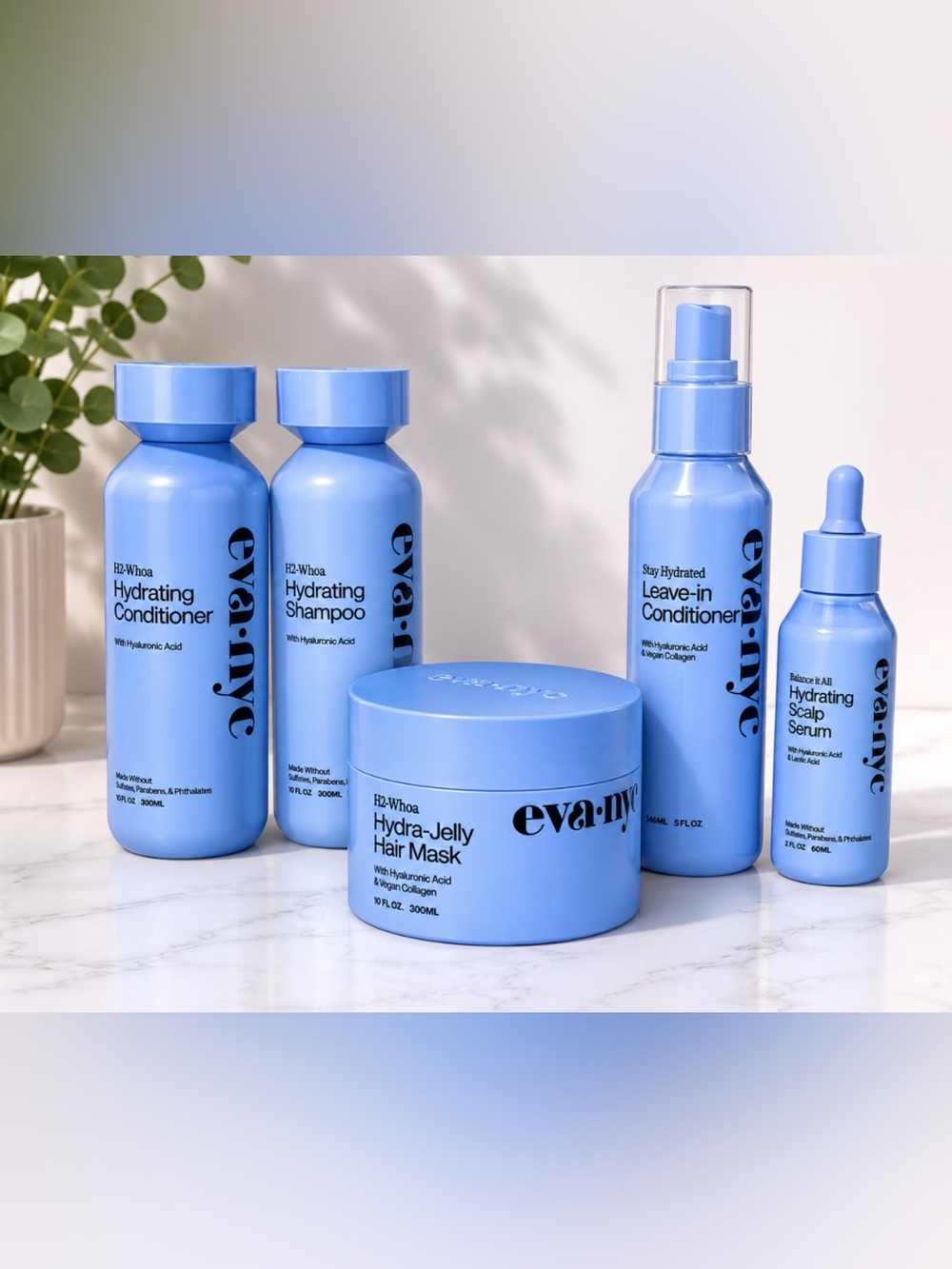 eva-nyc H2-Whoa Hydrating
Collection Complete Set